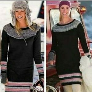 Athleta Fair Isle Nordic Sweater Dress